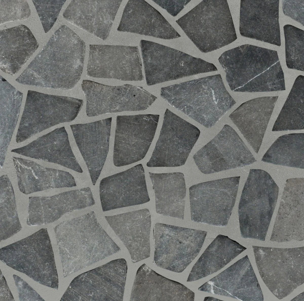 Irregular Square Tile Grey Random Irregular Mosaic Tile for Wall and Floor | 5 Tiles per cas