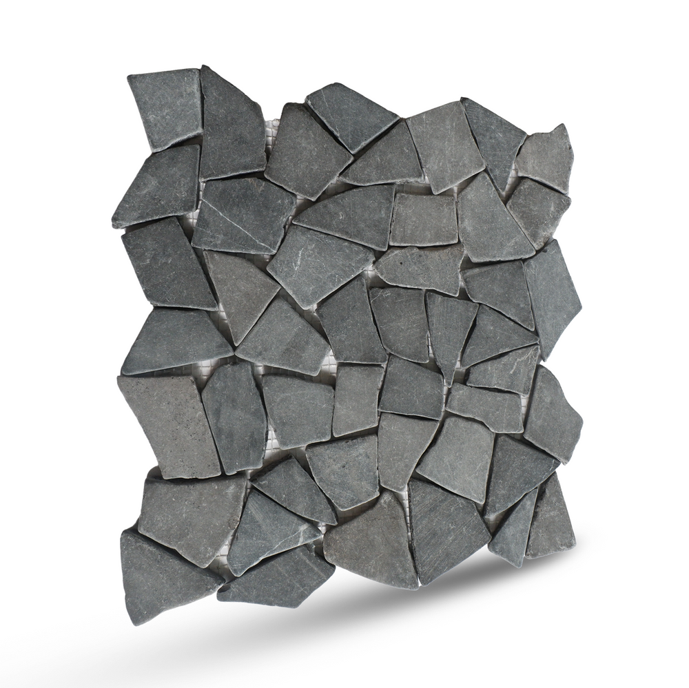 Grey Random Irregular Mosaic Tile for Wall and Floor | 5 Tiles per cas