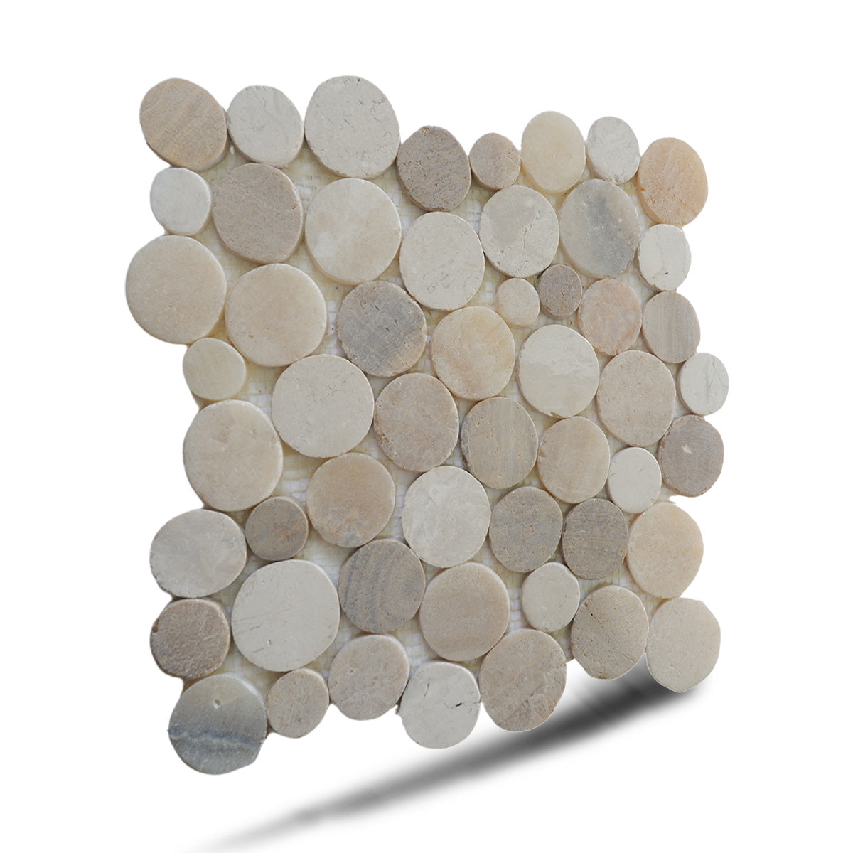 Sunset Penny Round Tile, Marble Onyx Mosaic Wall & Floor Tile