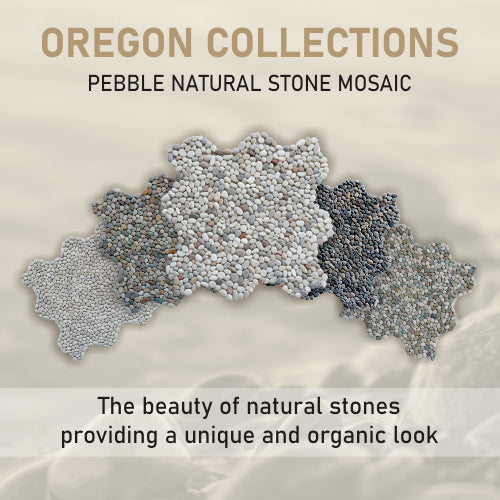 Colorful Pebbles Mosaic Tiles, Natural Stone Mosaic Wall & Floor Tile