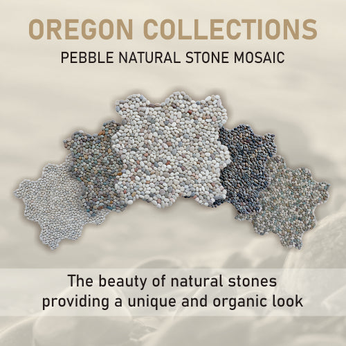 Colour Mini Pebble Natural Stone Mosaic Wall & Floor Tile | 11 Tiles per case