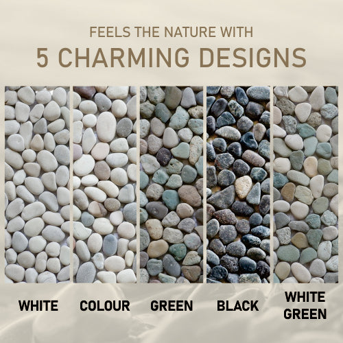 Colorful Pebbles Mosaic Tiles, Natural Stone Mosaic Wall & Floor Tile