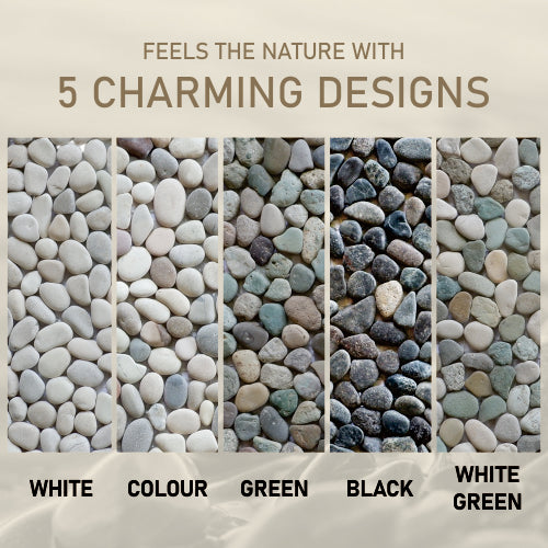 Colour Mini Pebble Natural Stone Mosaic Wall & Floor Tile | 11 Tiles per case