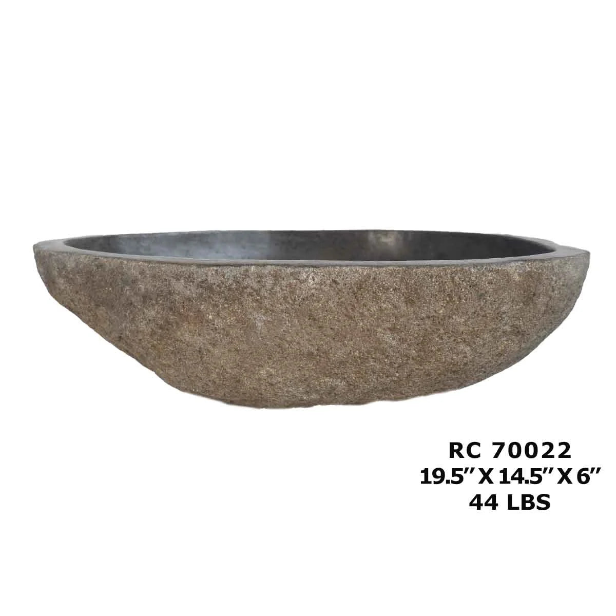 RC70022-Natural River Stone Basin Sink for Bathroom