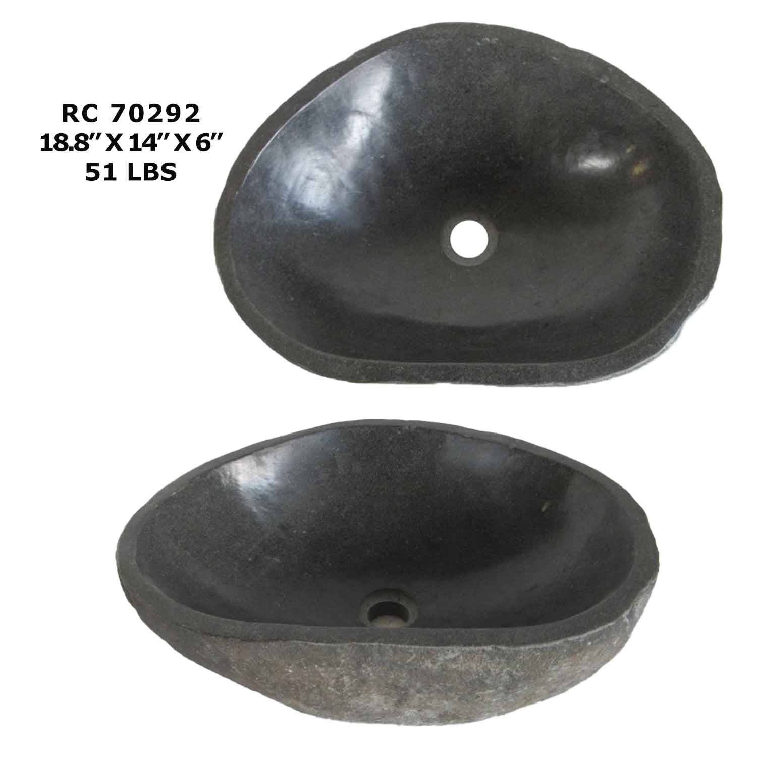 RC70292-River Stone Vessel Sink for Bathroom & kitchen