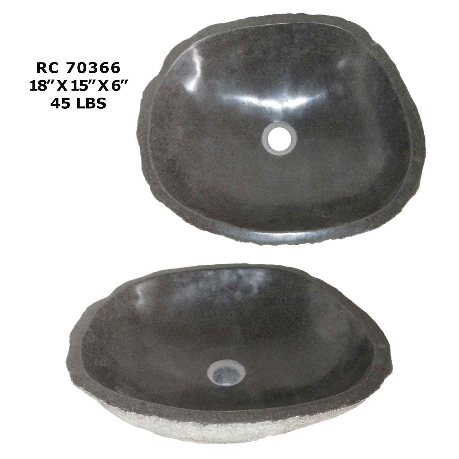 RC70366-River Stone Vessel Sink for Bathroom & kitchen