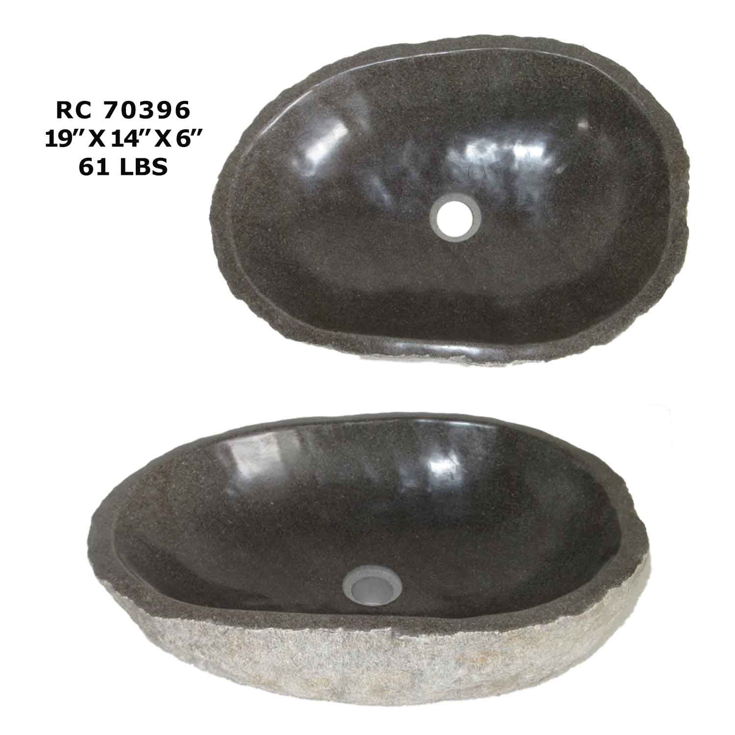 RC70396-River Stone Vessel Sink for Bathroom & kitchen