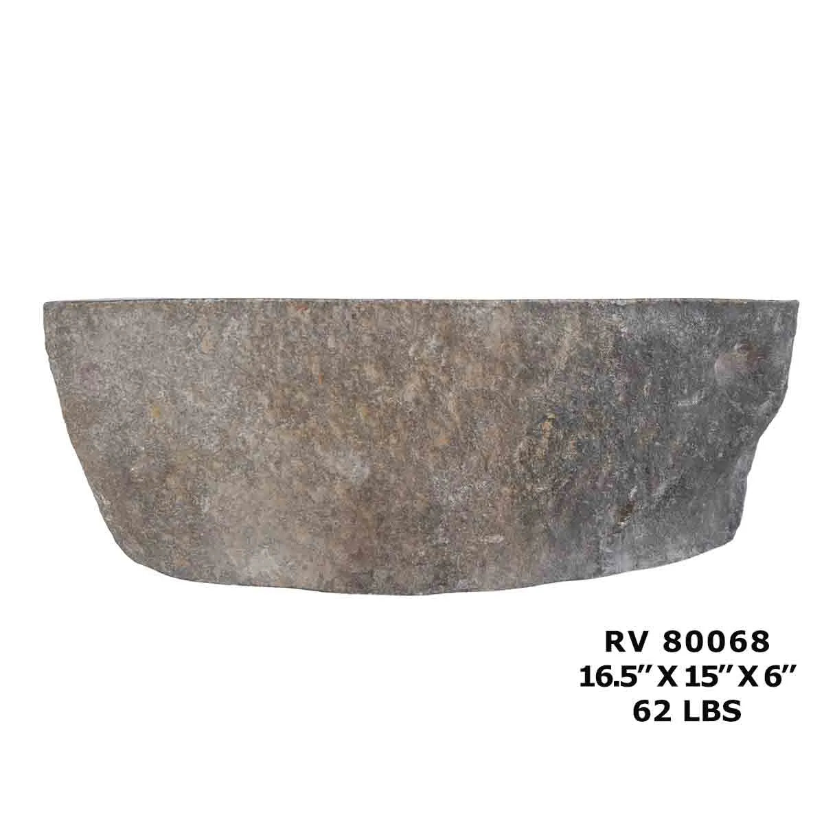 RV80068-Natural Riverstone Stone Vessel Sink for Bathroom