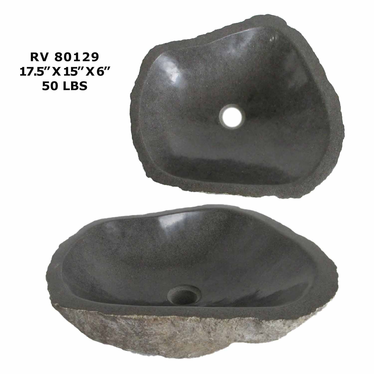 RV80129-Natural Stone Bathroom Sink Bowls - Kitchen Sink Basin