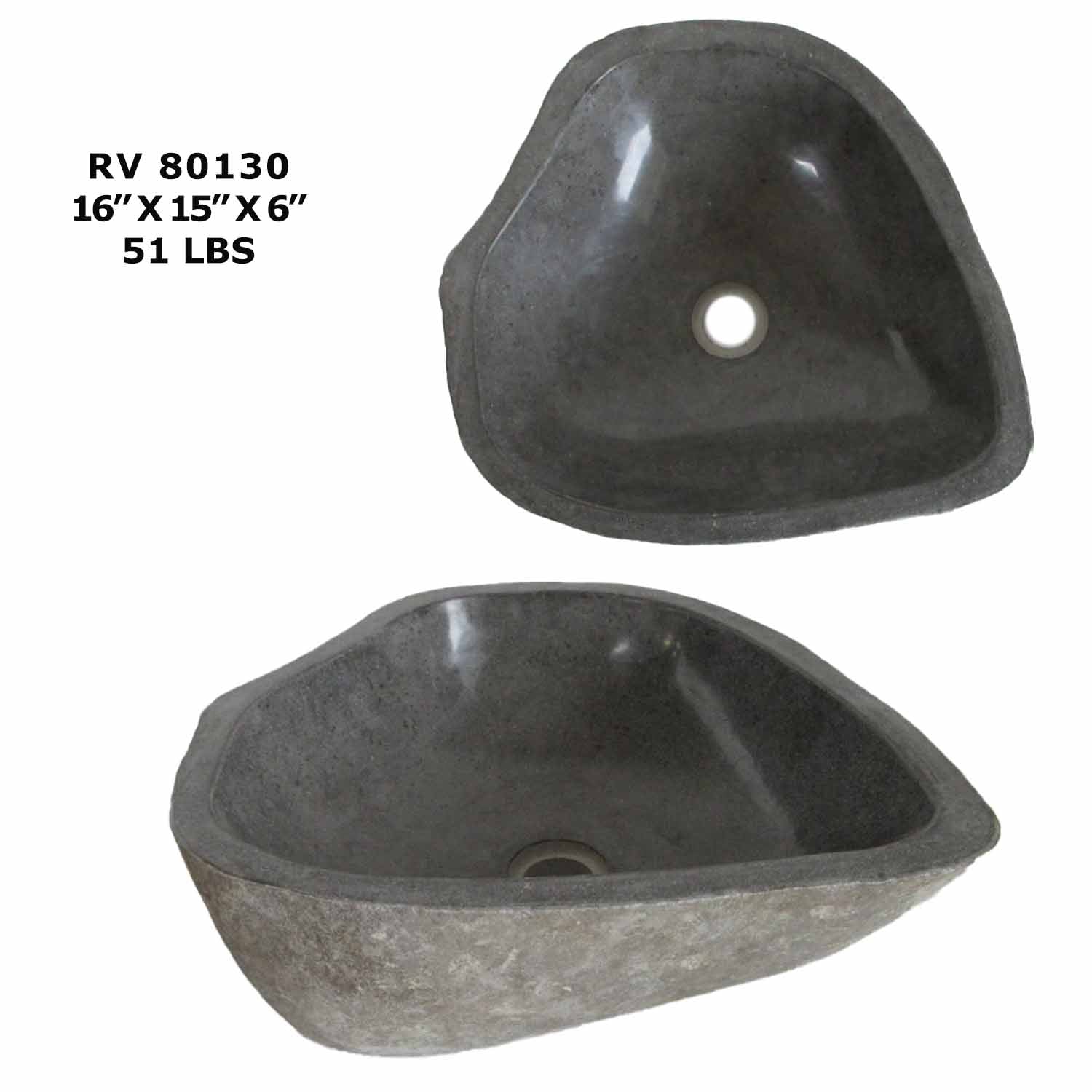 RV80130-Natural Stone Bathroom Sink Bowls - Kitchen Sink Basin