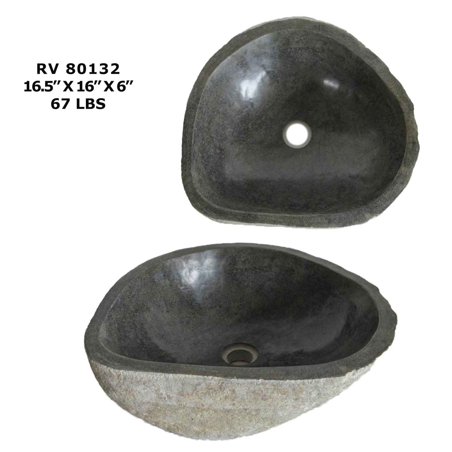 RV80132-Natural Stone Bathroom Sink Bowls - Kitchen Sink Basin