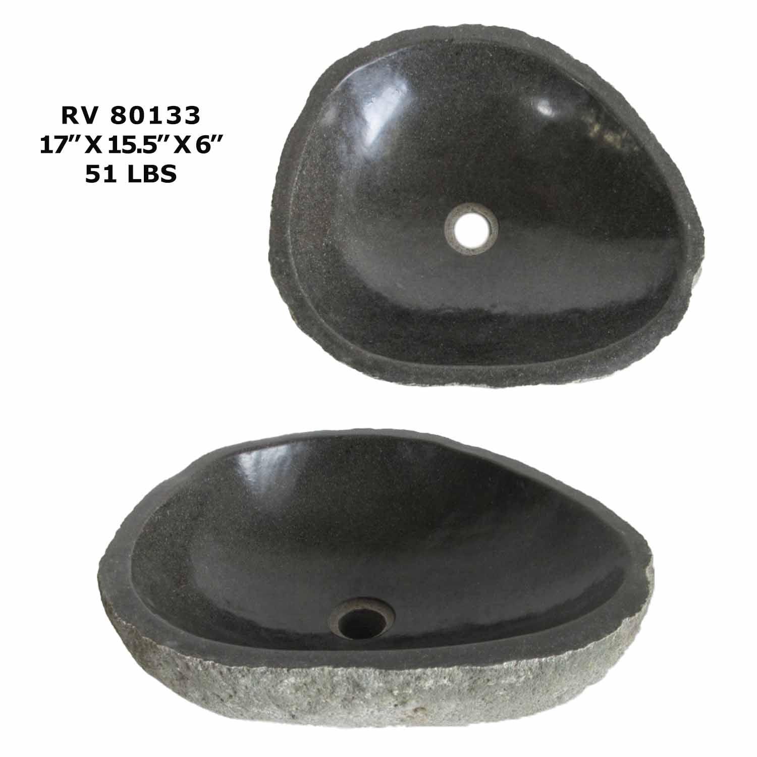 RV80133-Natural Stone Bathroom Sink Bowls - Kitchen Sink Basin