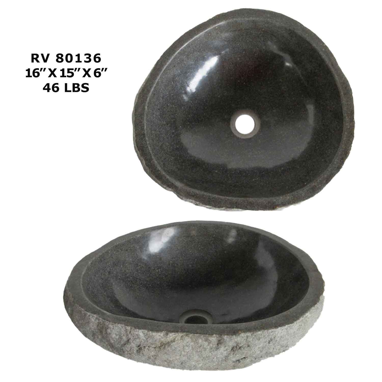 RV80136-Natural Stone Bathroom Sink Bowls - Kitchen Sink Basin