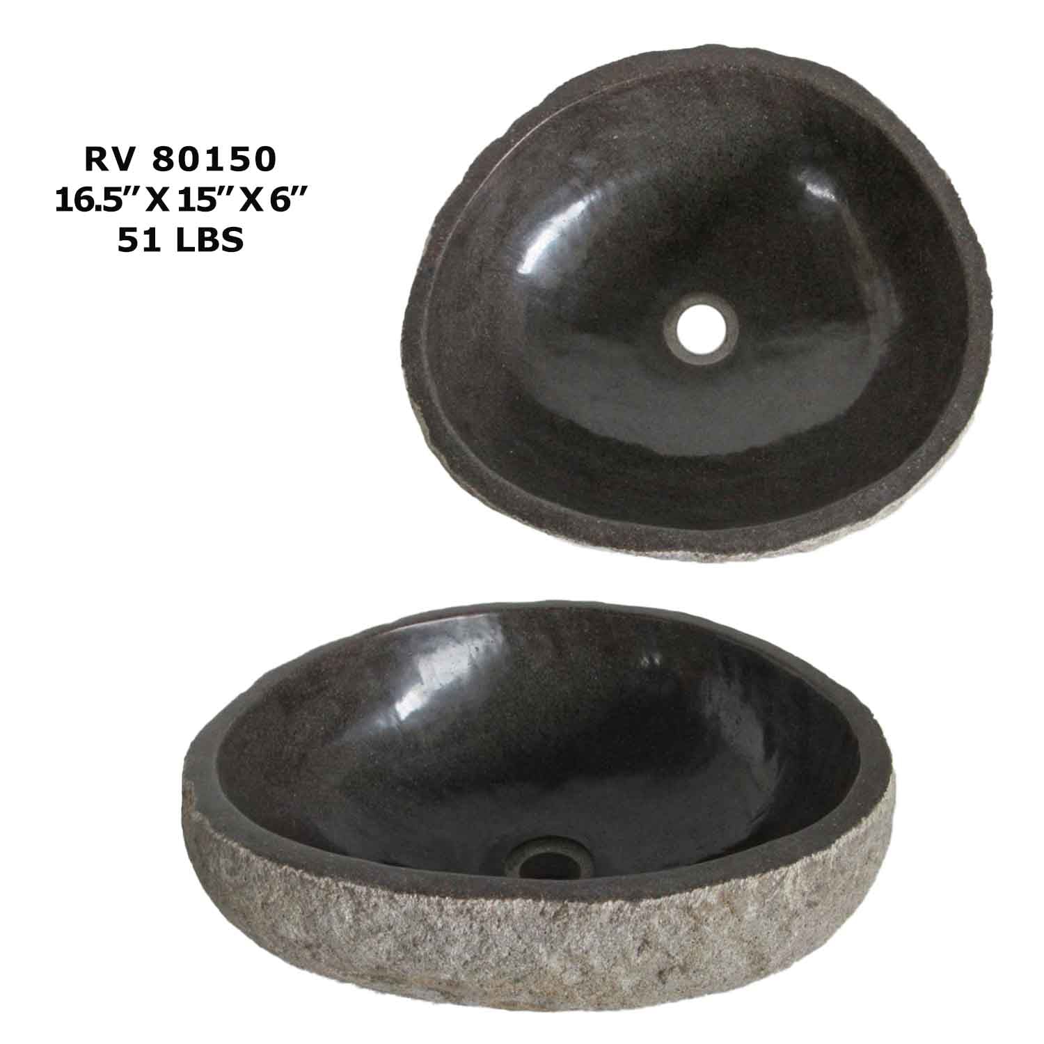 RV80150-Natural Stone Bathroom Sink - Wash Basin Sink