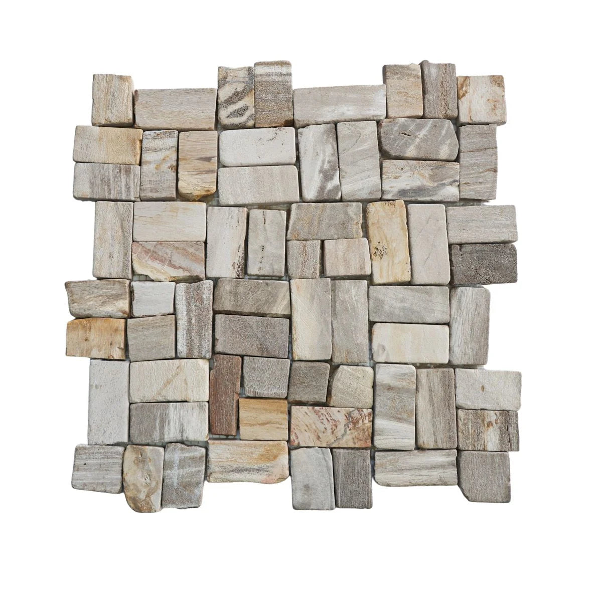 random petrifiedwood tile sample without grout